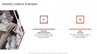 Diversity Initiative Examples In Powerpoint And Google Slides Cpb