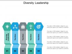 Diversity leadership ppt powerpoint presentation icon graphics cpb