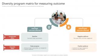 Diversity Program Matrix For Measuring Outcome