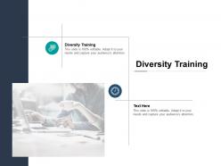 Diversity training ppt powerpoint presentation infographics format ideas cpb