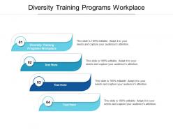 Diversity training programs workplace ppt powerpoint presentation pictures slide portrait cpb