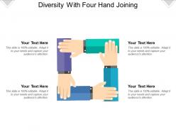 Diversity with four hand joining