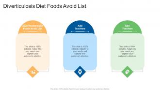 Diverticulosis Diet Foods Avoid List In Powerpoint And Google Slides Cpb