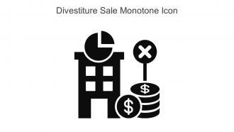 Divestiture Sale Monotone Icon In Powerpoint Pptx Png And Editable Eps Format
