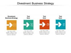 Divestment business strategy ppt powerpoint presentation visual aids show cpb