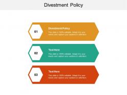 Divestment policy ppt powerpoint presentation portfolio maker cpb