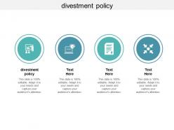 Divestment policy ppt powerpoint presentation professional cpb