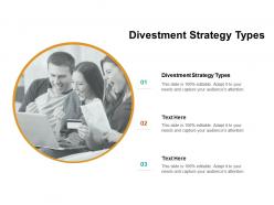 Divestment strategy types ppt powerpoint presentation clipart cpb