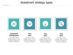 Divestment strategy types ppt powerpoint presentation gallery graphics template cpb
