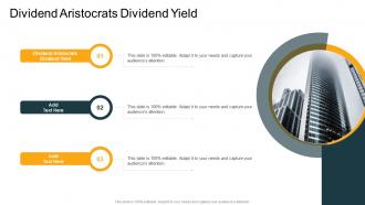 Dividend Aristocrats Dividend Yield In Powerpoint And Google Slides Cpb