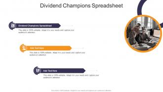 Dividend Champions Spreadsheet In Powerpoint And Google Slides Cpb