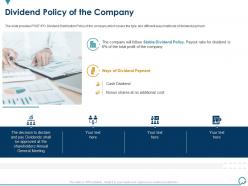 Dividend policy of the company general and ipo deal ppt portrait