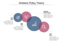 Dividend policy theory ppt powerpoint presentation infographics images cpb