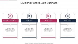 Dividend Record Date Business In Powerpoint And Google Slides Cpb