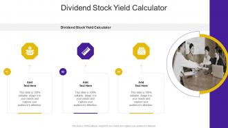 Dividend Stock Yield Calculator In Powerpoint And Google Slides Cpb