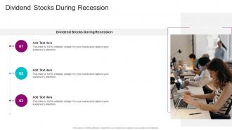 Dividend Stocks During Recession In Powerpoint And Google Slides Cpb