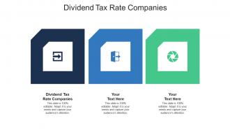 Dividend tax rate companies ppt powerpoint presentation ideas clipart cpb