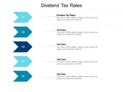 Dividend tax rates ppt powerpoint presentation professional images cpb