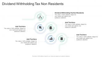 Dividend Withholding Tax Non Residents In Powerpoint And Google Slides Cpb