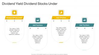 Dividend Yield Dividend Stocks Under In Powerpoint And Google Slides Cpb