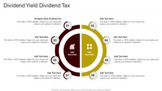 Dividend Yield Dividend Tax In Powerpoint And Google Slides Cpb