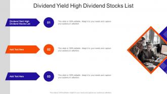 Dividend Yield High Dividend Stocks List In Powerpoint And Google Slides CPB