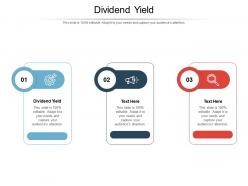 Dividend yield ppt powerpoint presentation inspiration template cpb