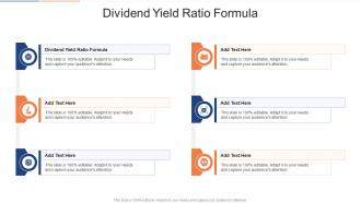 Dividend Yield Ratio Formula In Powerpoint And Google Slides Cpb