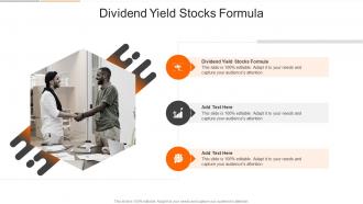 Dividend Yield Stocks Formula In Powerpoint And Google Slides Cpb
