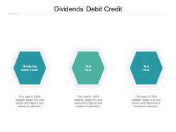 Dividends debit credit ppt powerpoint presentation professional design templates cpb
