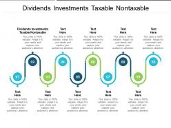 Dividends investments taxable nontaxable ppt powerpoint presentation styles graphics design cpb