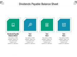 Dividends payable balance sheet ppt powerpoint presentation slides portrait cpb