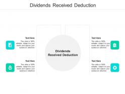 Dividends received deduction ppt powerpoint presentation portfolio example topics cpb