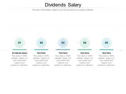 Dividends salary ppt powerpoint presentation show template cpb