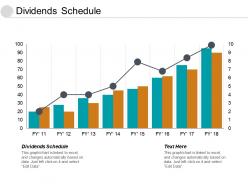 Dividends schedule ppt powerpoint presentation slides elements cpb