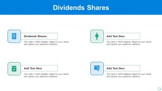 Dividends Shares Ppt Powerpoint Presentation Samples Cpb