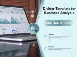 Divider template for business analysis