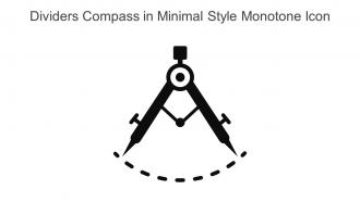 Dividers Compass In Minimal Style Monotone Icon In Powerpoint Pptx Png And Editable Eps Format