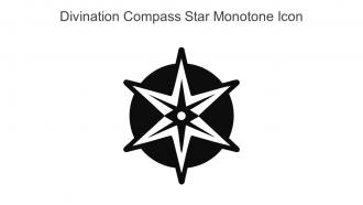 Divination Compass Star Monotone Icon In Powerpoint Pptx Png And Editable Eps Format