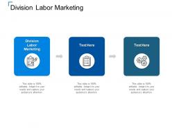 Division labor marketing ppt powerpoint presentation outline shapes cpb