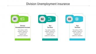 Division unemployment insurance ppt powerpoint presentation ideas deck cpb