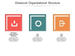 Divisional organizational structure ppt powerpoint presentation professional cpb