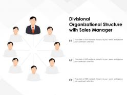 Divisional Organizational Structure With Sales Manager