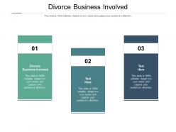 Divorce business involved ppt powerpoint presentation styles infographics cpb