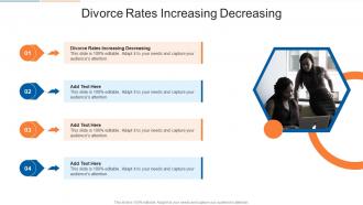 Divorce Rates Increasing Decreasing In Powerpoint And Google Slides Cpb