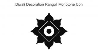 Diwali Decoration Rangoli Monotone Icon In Powerpoint Pptx Png And Editable Eps Format