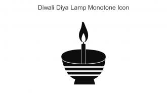 Diwali Diya Lamp Monotone Icon In Powerpoint Pptx Png And Editable Eps Format