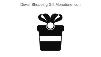 Diwali Shopping Gift Monotone Icon In Powerpoint Pptx Png And Editable Eps Format