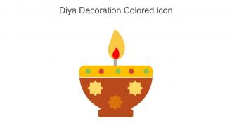 Diya Decoration Colored Icon In Powerpoint Pptx Png And Editable Eps Format