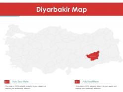 Diyarbakir map powerpoint presentation ppt template